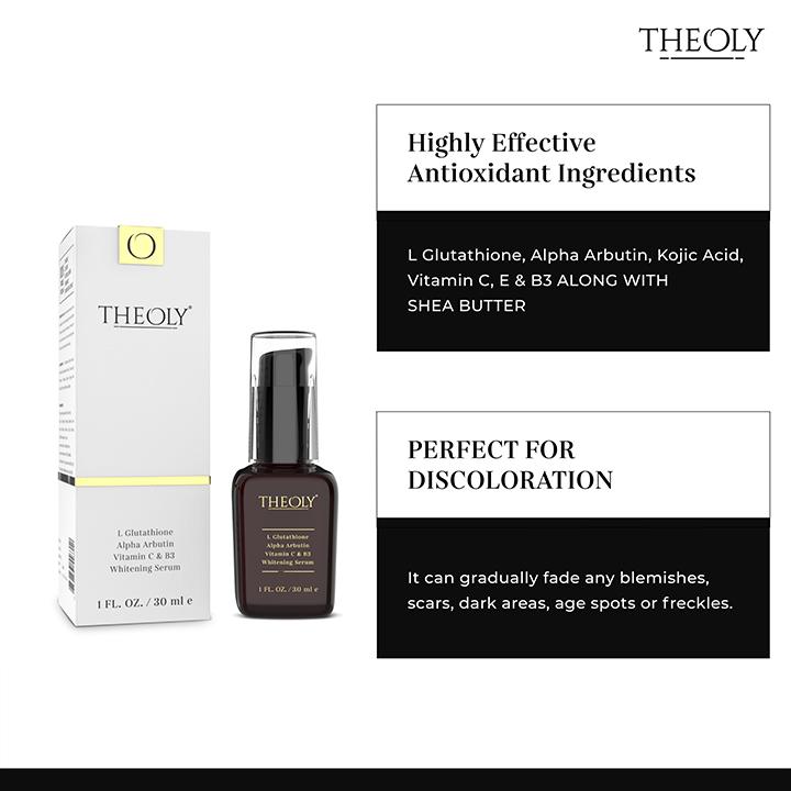 THEOLY L-Glutathione Serum for Skin Whitening & Damage Reduction