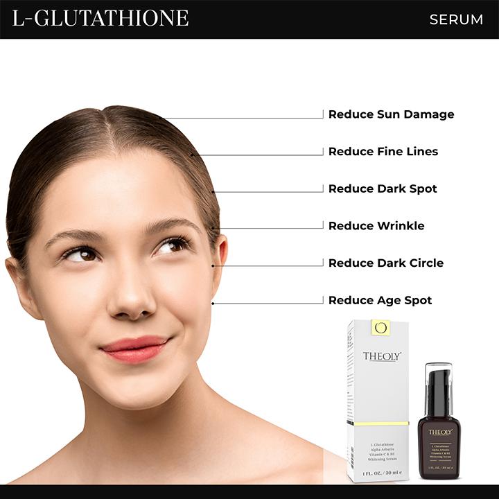 THEOLY L-Glutathione Serum for Skin Whitening & Damage Reduction