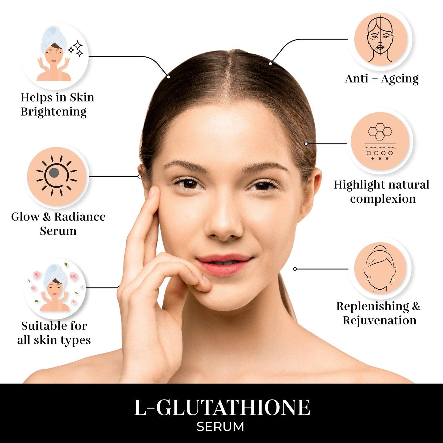 THEOLY L-Glutathione Serum for Skin Whitening & Damage Reduction