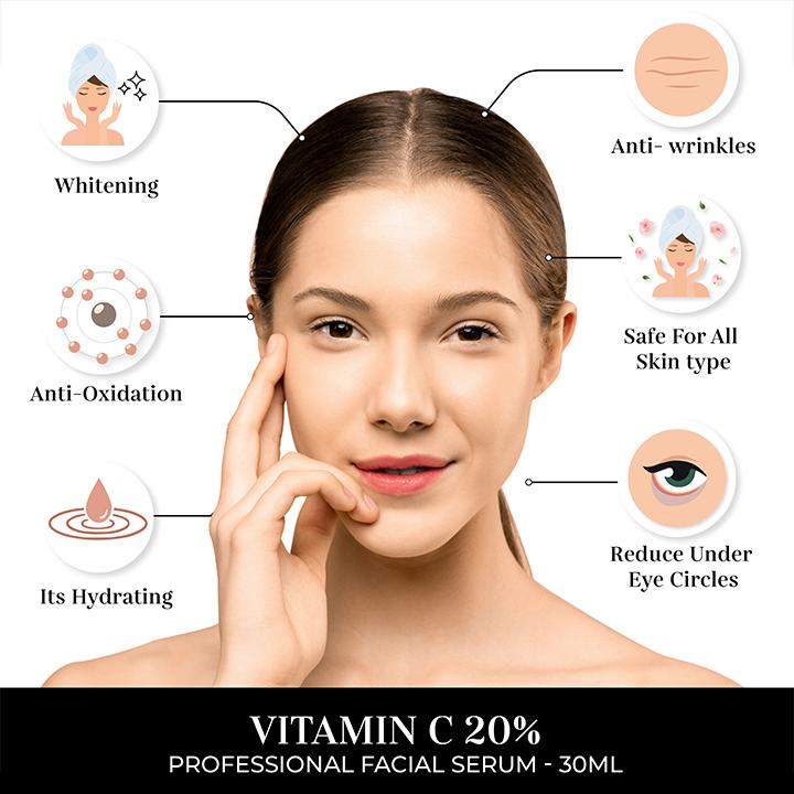 Theoly Vitamin C Face Serum For Glowing Skin, 30ml.